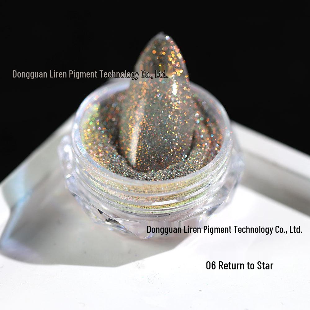 Iridescent Opal & Crushed Diamond Nail Art Reflective Glitter Powder
