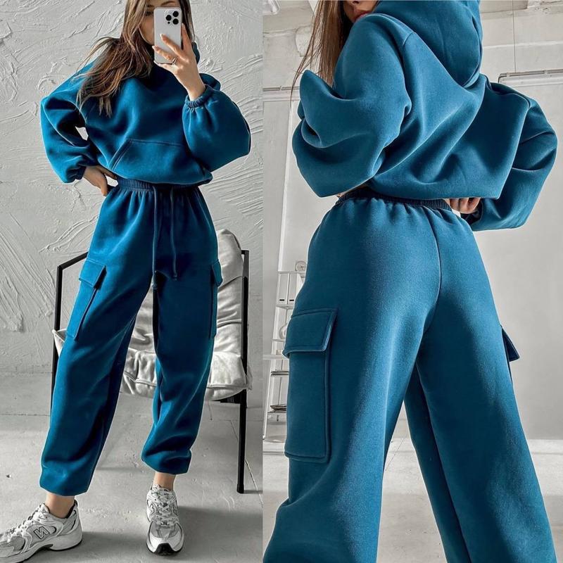 2025 Fall/Winter Women's Fashion Sportswear Casual Hoodie Set