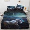 Cartoon Unicorn Duvet Cover Floral Bedding Set Microfiber Flying Horse Comforter Cover Full Queen For Boys Girls Bedroom Decor