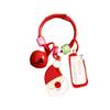 Christmas Tree Christmas Tag Pendant Xmas Deer Key Ring Creative Sants Claus Keychain  Kids