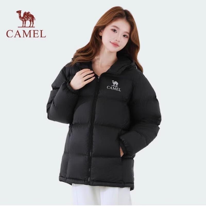 CAMEL Unisex Detachable Hood Down Ski Jacket XXXL