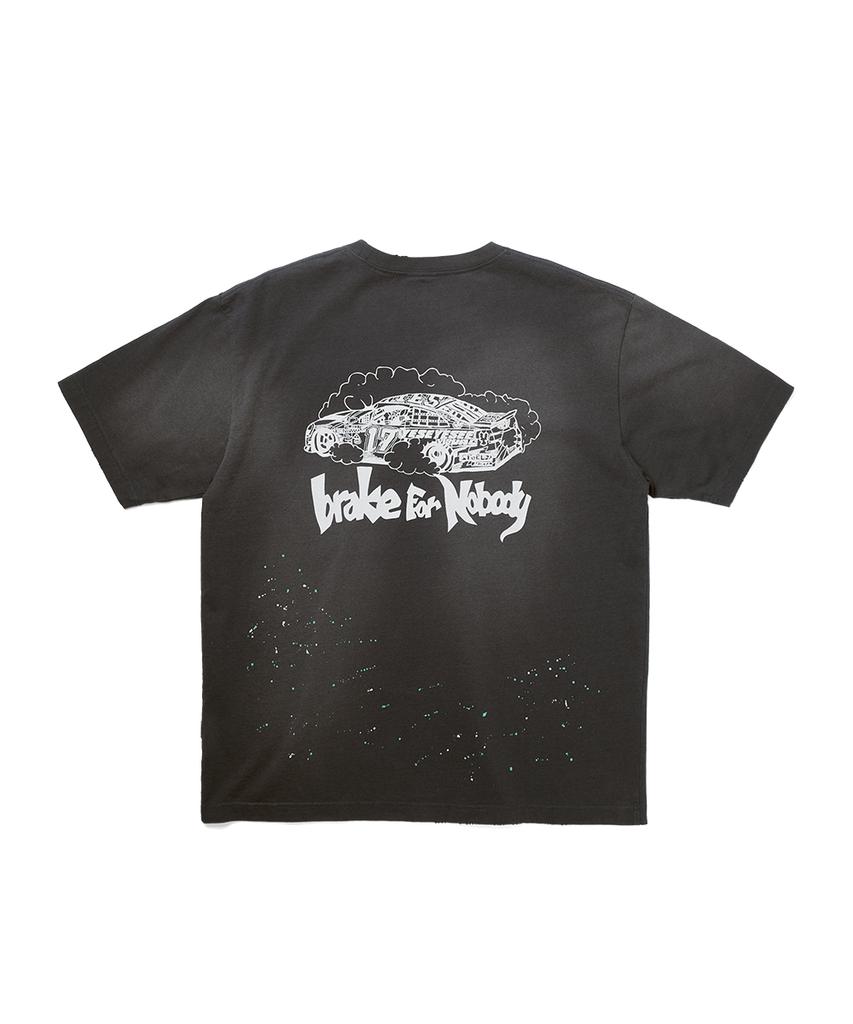 YESEYESEE Y.E.S Vintage Racing Tee Charcoal
