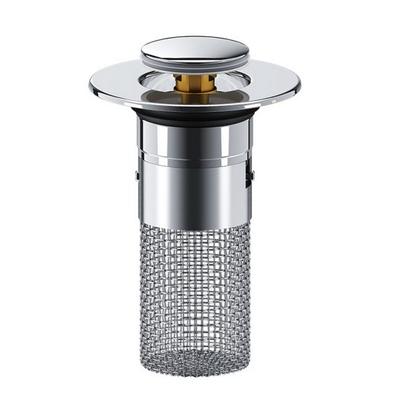 Drain Stopper Universal Bathroom Sink Stopper Stainless Steel Anti-Clog Filter Hair Catcher for Home