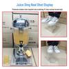 Meishangyuan 8L Single Head Glass Juice Dispenser with Gold Faucet