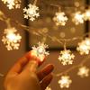 Battery Version LED Curtain Lights Snowflake Tree Decor Lamp New Year Atmosphere Lamp  Home Decor