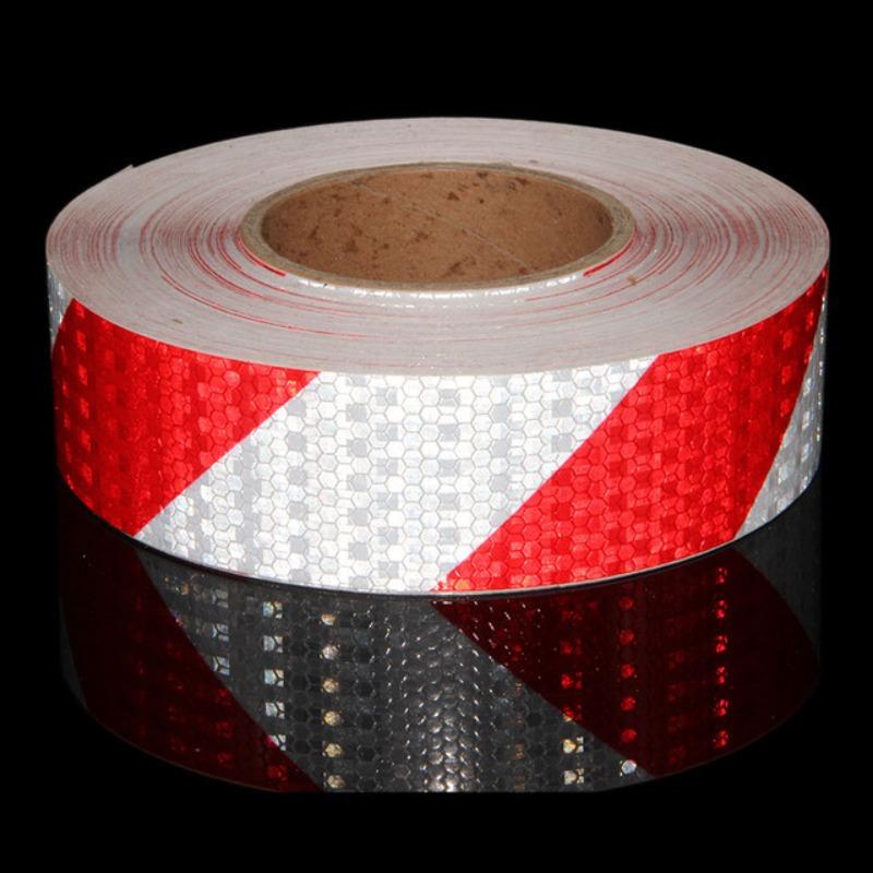1 Roll Shining Reflective Safety Warning Tape Self Adhesive Twill Printing Reflective Tape for Car