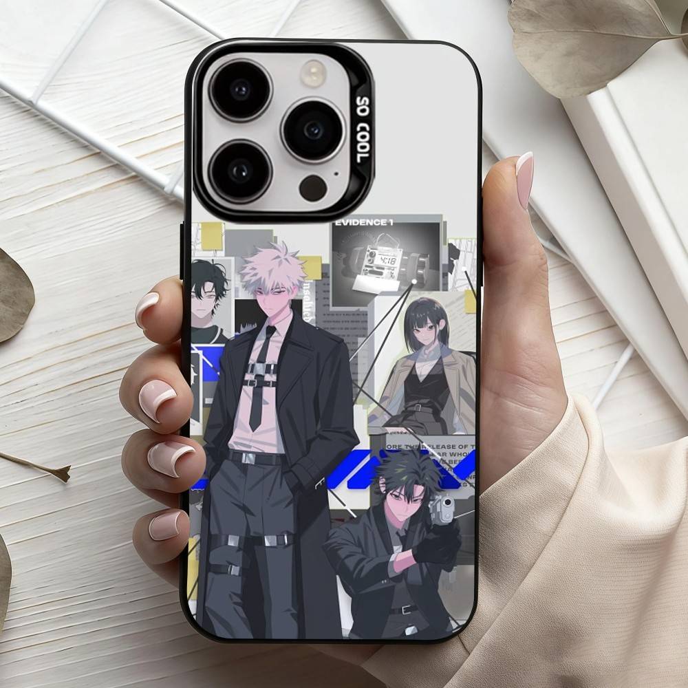 L-Link C-Clicks   Phone Case For iPhone17,16,15,14,13,12,11 Plus,Pro Max Black Candy Silver Plated Cover iPhone13