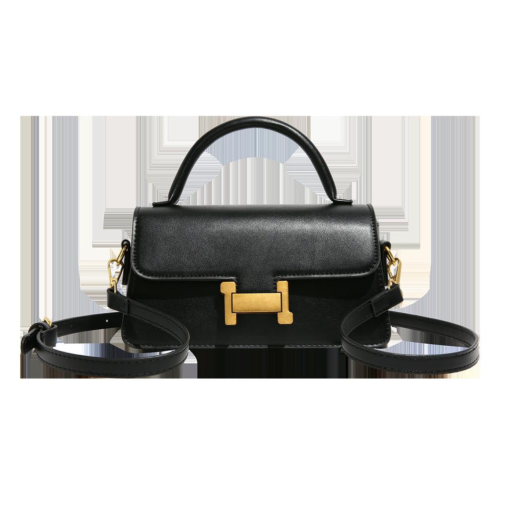 Square Bag Female Autumn And Winter New Buckle Fashion Simple Texture Single Shoulder Crossbody Bag This Year'S Popular Handbag