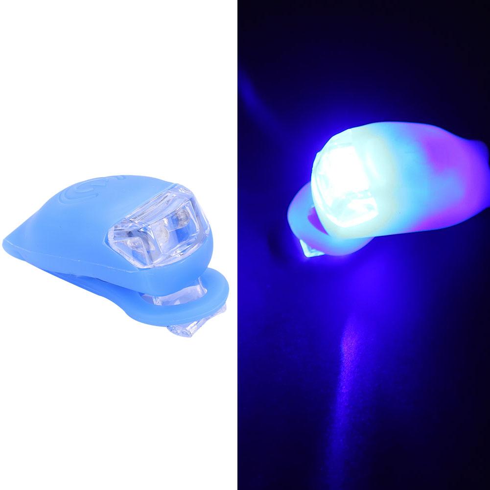   Silicone   FrontCelsiusRear LED Warning Light Waterproof Bike Flash Lamp Black