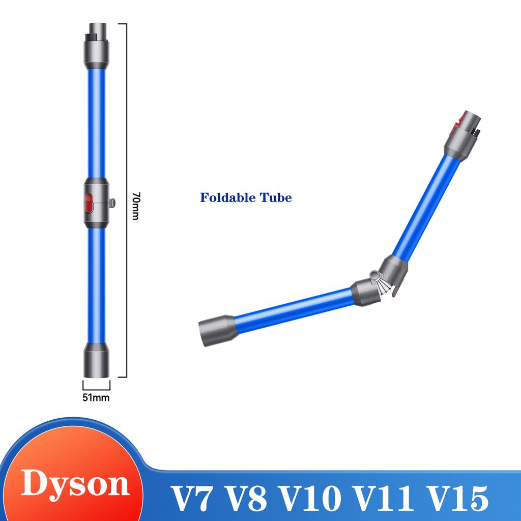 Upgrade Foldable Extension Wand Compatible with Dyson V7 V8 V10 V11 V15 Cordless Stick Vacuum Accessories Quick Release Wand