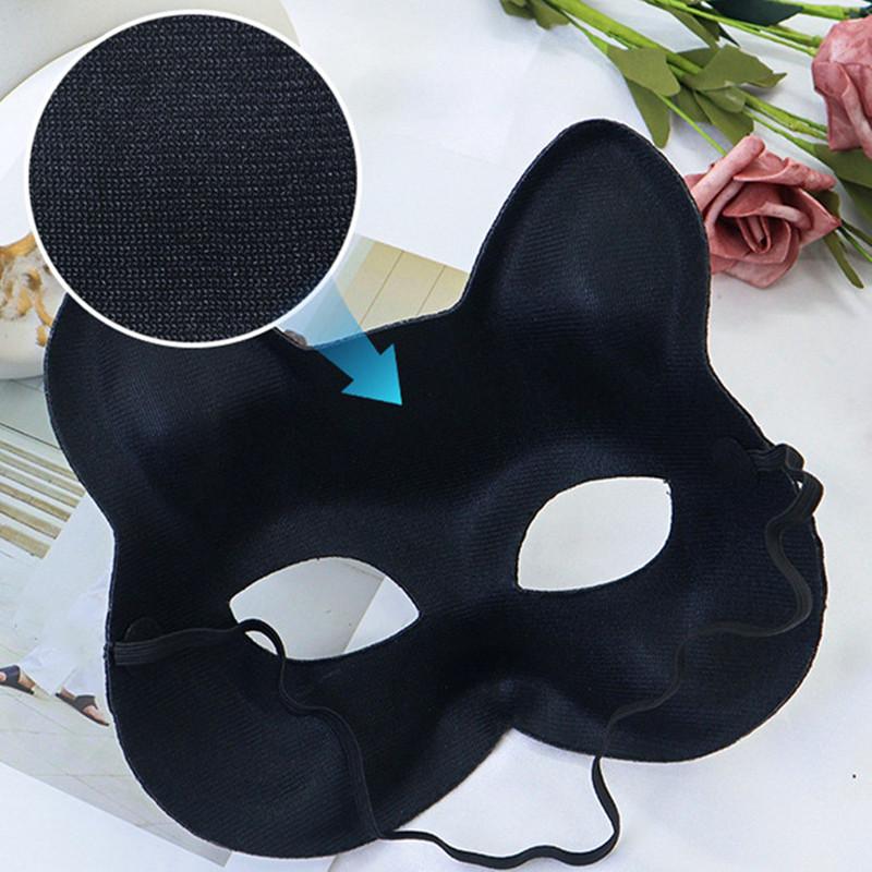 Maschera Sexy da Adulto Gioco di Ruolo Maschera da Gatto Mezza Faccia Volpe Animale Cosplay Maschera Sessuale Maschera per Festa di Halloween Ballo in Maschera Maschere Eleganti
