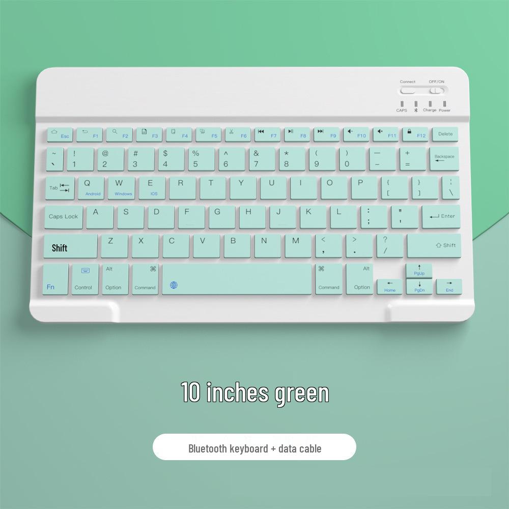 Ergonomic 10-inch 2024 Portable Bluetooth Keyboard & Mouse