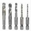 Quick Change Adapter Hex Shank Drill Bits For DIY Projects Drill Press Compatible Engraved Label High-Speed Steel