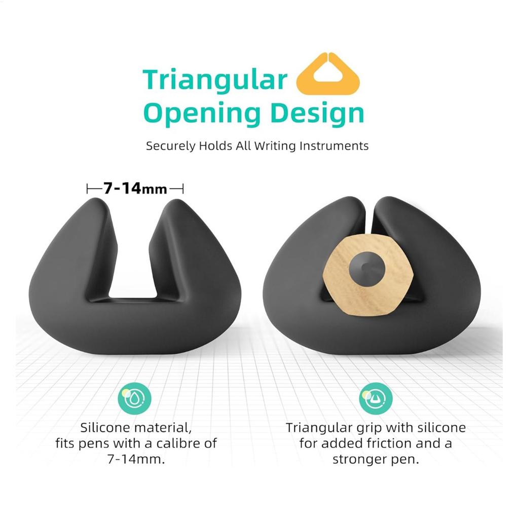 Ergonomic Pencil Grip Kids Handwriting Silicone Pen Holder Postures Correction Tool for Children Adults Writing Drawing Training