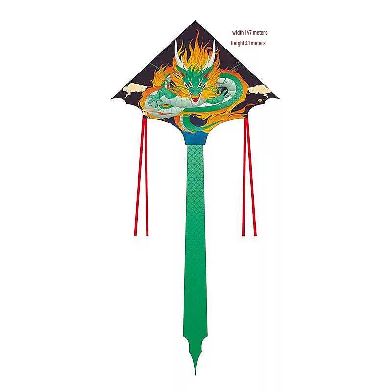 Weifang Green Dragon Kite - Adult & Children s Flying Triangle Kite Simulation