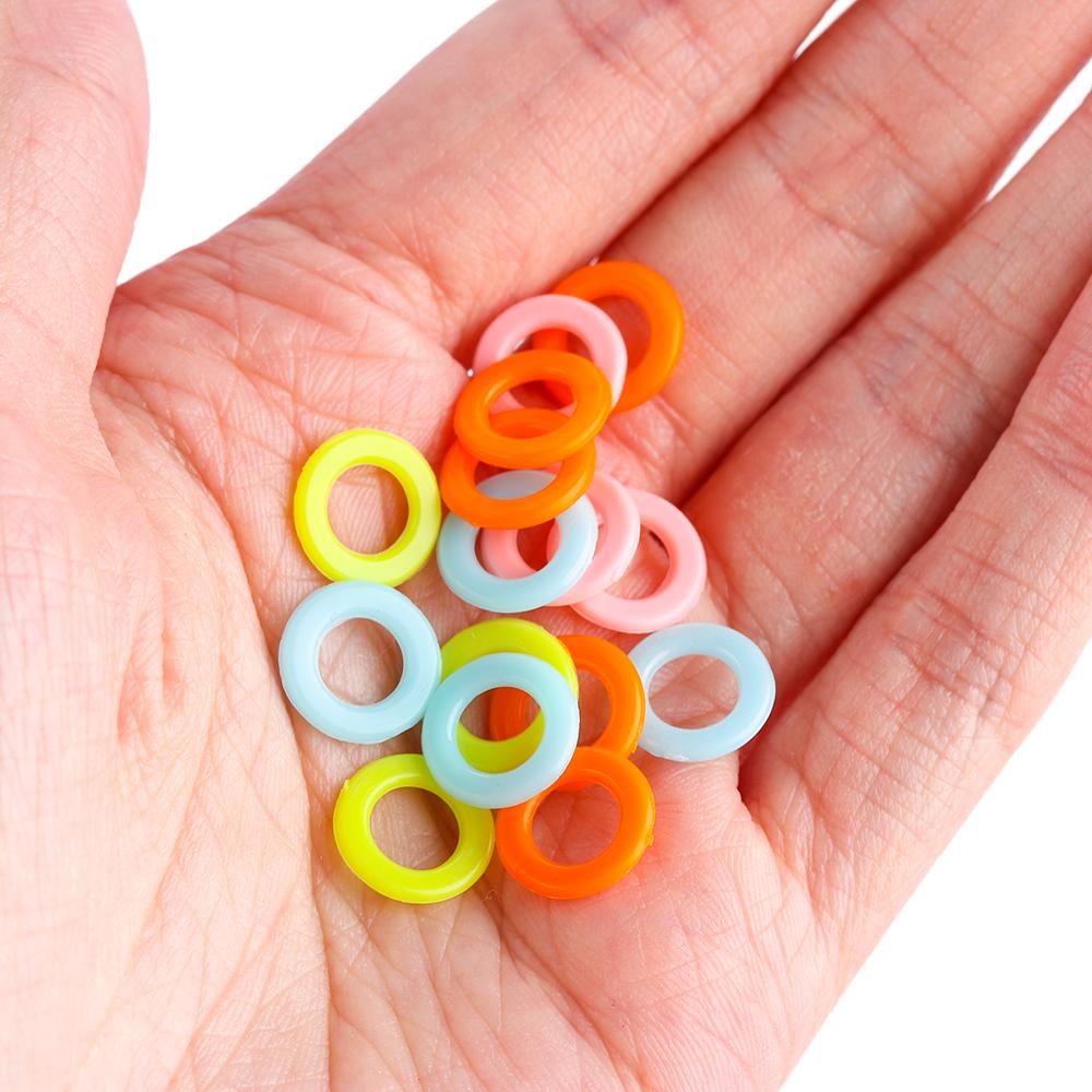 100pcs/pack S/L Weave Tools Latching Knitting tools Locking Stitch Marker Crochet Plastic Ring Sewing accessory