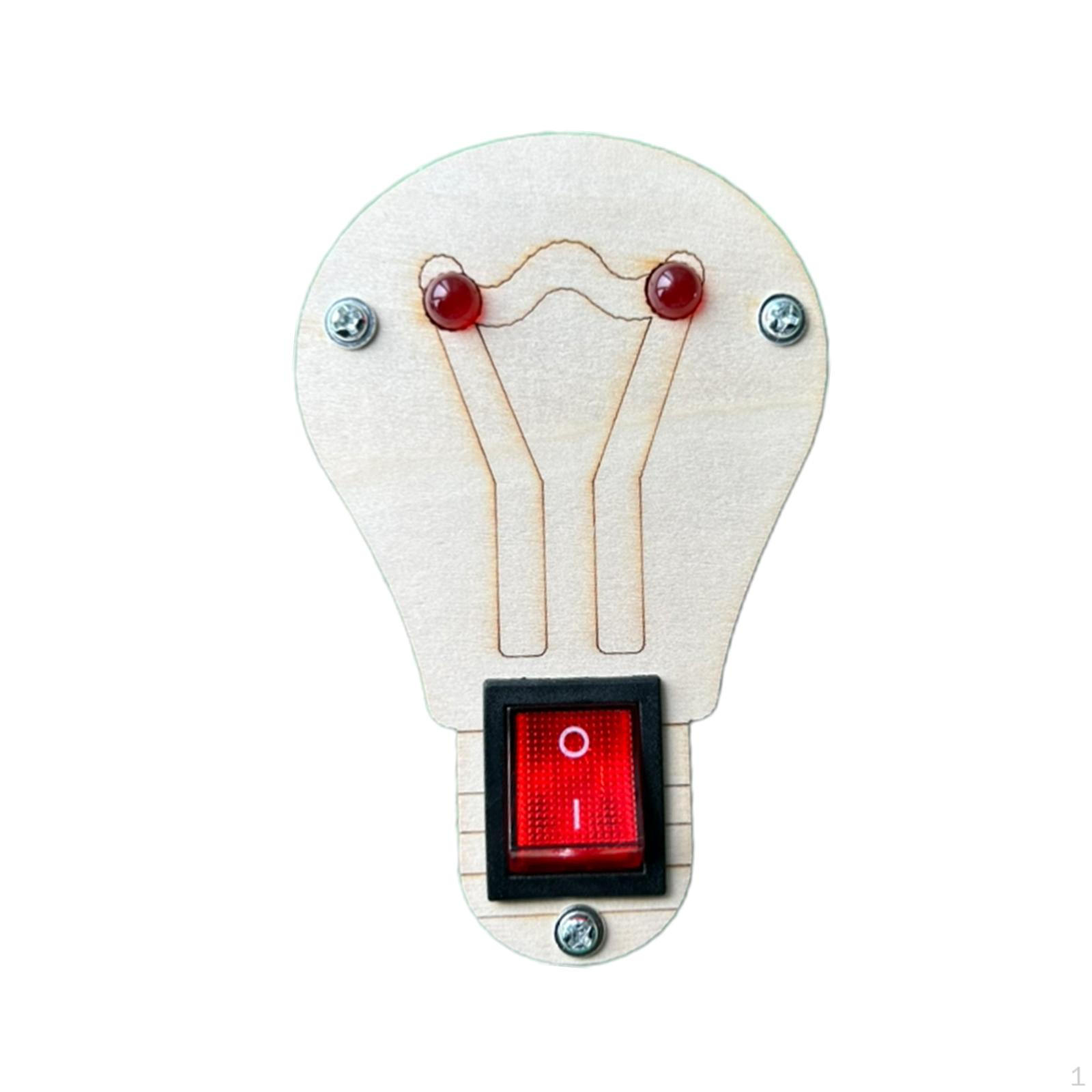 Busy Board DIY Accessory, Preschool Learning Early Educational Toy, Motor Skill LED Switch Sensory