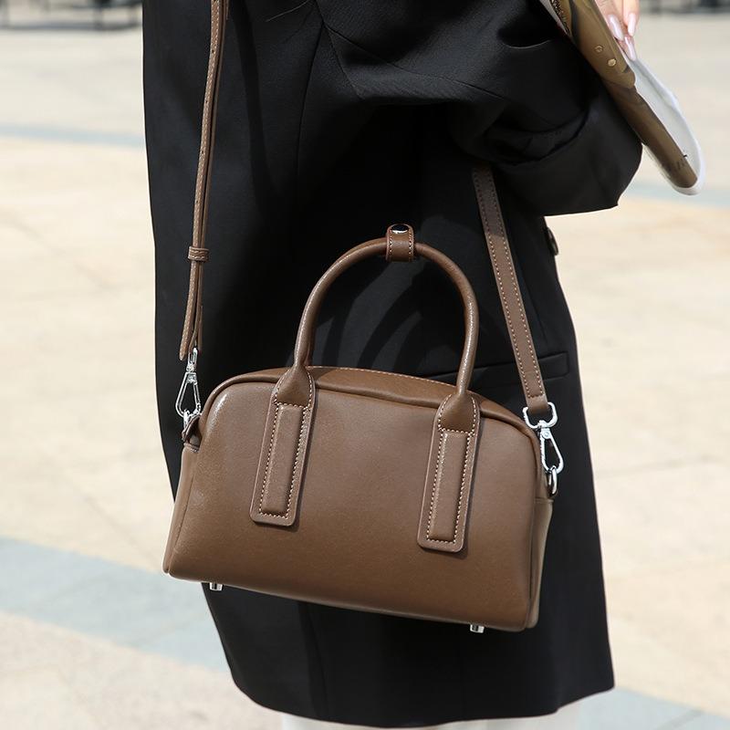 Damenhandtasche aus Leder Umhängetasche neue Handtasche Damen Nischendesign Pendler Messenger Bag