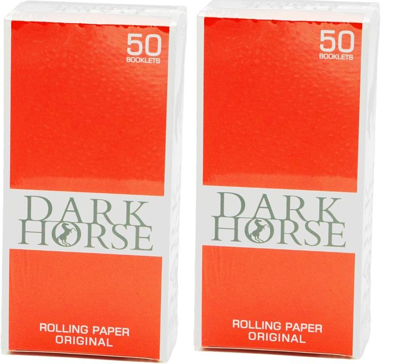 2 X Bibułki Bletki Do Papierosów   Dark Horse Orginal  50X50Szt