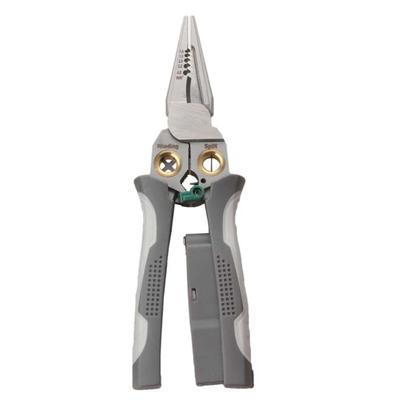 Multifunctional Stainless Steel Wire Stripper Tool 8 In 1 Suitable For Secure Crimping Cutting & Slip Resistant Handling