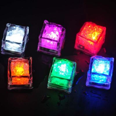 1 Pc LED Ice Cubes Light Night Luminous Lamp Party Bar Wedding Decoration