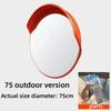 45/ 60/ 75CM Road Safety Wide Angle Corner Mirror Outdoor Polycabonate Traffic Safety Convex Mirror
