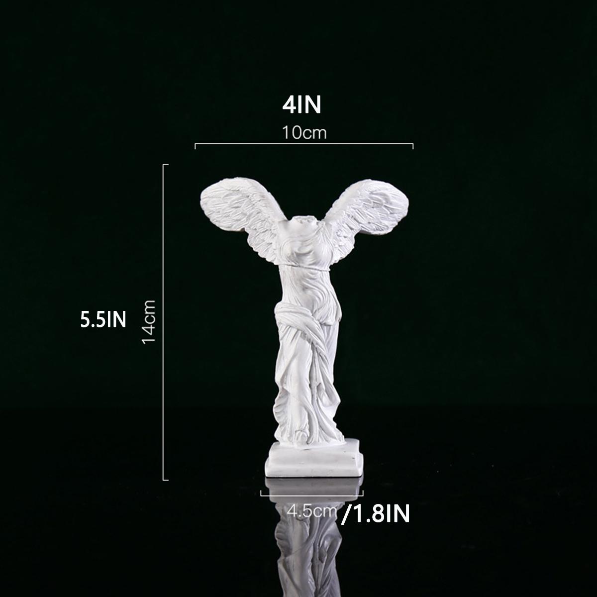 

European-style Victory Goddess Figurine Sculpture Resin Handicraft Home Decoration Item Sample Room Study Piece белый