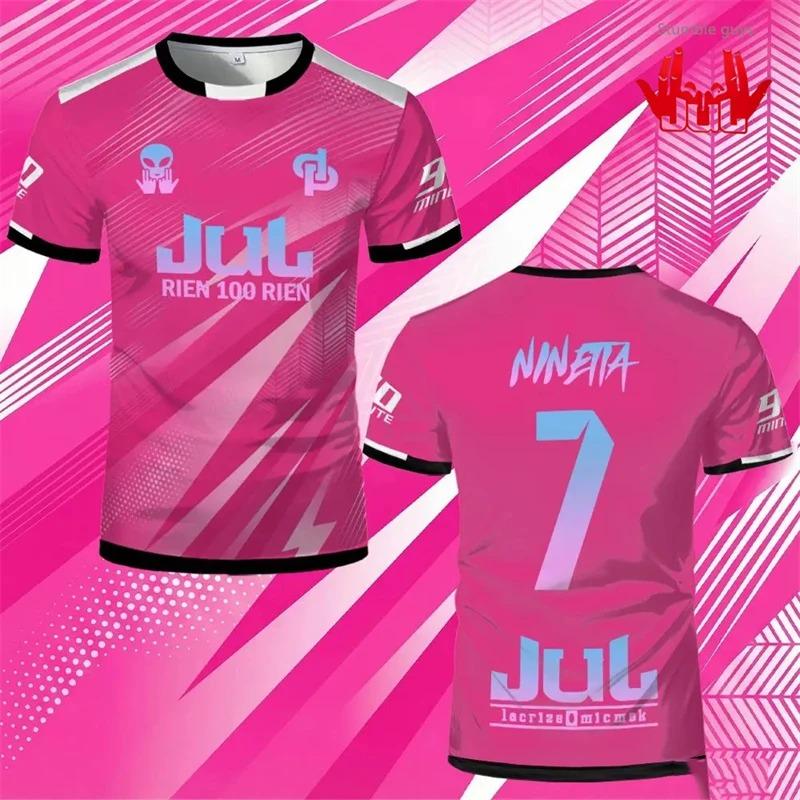 Summer Maillo Jul T-shirt Youth Training Breathable Quick Drying Football Jersey Men's Custom Outdoor Sports Tops Kids Fan Gifts
