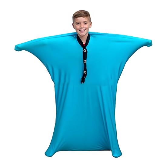 

Детские носки с динамическим движением и сенсорным эффектом для мальчиков и девочек, успокаивающие носки для тела, снимающие беспокойство и стресс, детские носки-обертывания для всего тела, успокаивающее терапевтическое одеяло M небесно-голубой