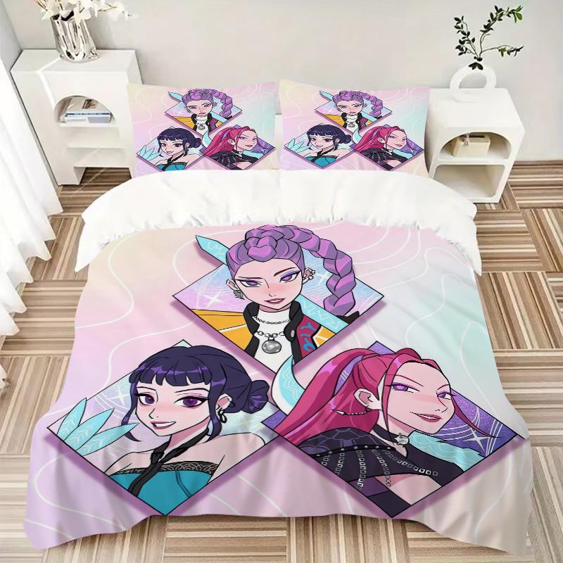 Fantasy Character Portraits Print 3Pcs Bedding Setduvet Cover With 2 Bedropillowcase Home Birthday Gift