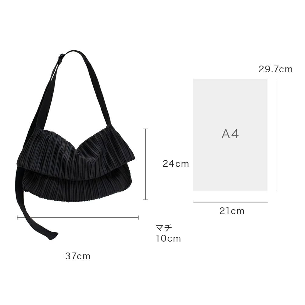 BLUEORB Foldover Bag, 2-Way Shoulder Bag, Women's, Korean Fashion (Champagne Beige)