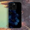 Dunkelblumenmuster Handyhülle Für IPhone 11 13 15 Pro 14 16 Plus 12 Pro Max 17Air Hülle Silikon Weiche Klare Abdeckung Schale