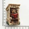 USA Alaska Bear Kawaii Fridge Magnets Tourism Souvenir British Canada Bear Refrigerator Magnetic Stickers Cute Magnet Decor Gift