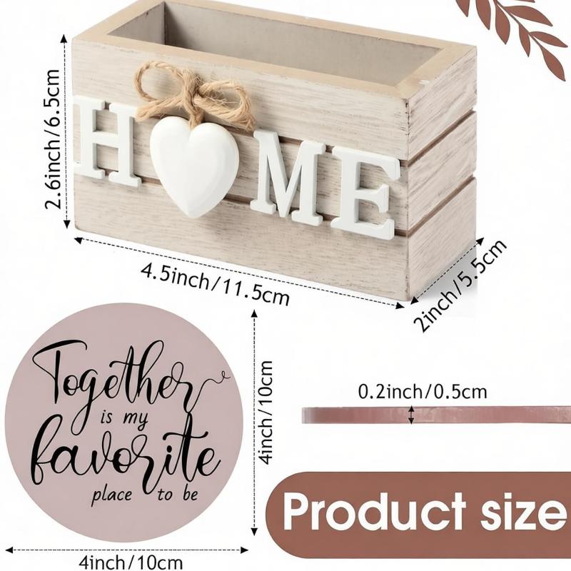Natural Wooden Coasters For Drinks Set Of 6 Thick Absorbent Cup Pads With Storage Box For Coffee Wooden Table Protection