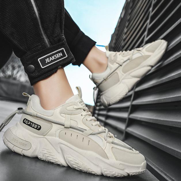 2025 New Summer Men's Shoes for Sports, Running, Casual, Versatile, Trendy, Breathable, Height-increasing, Dad and Instagram Fashion Shoes