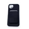 For Magsafe Magnetic Wallet Card Slot Luxury Solid Color Soft Silicone Phone Case For iPhone 16 Pro Max E 14 11 12 13 15 Pro Max