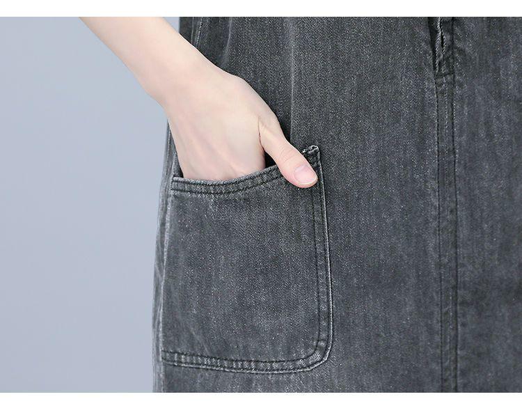2026 Sommer Damenmode Latzhose Kleid Denim Latzhose einfarbig lässig schlankmachend