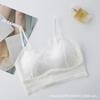 Lace Bra Suspender Adjustable Shoulder Strap Fixed Coaster Ice Silk Beautiful Back Chest Wrapped Sexy Strapless Bra