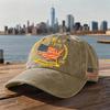 Unisex USA 250th Anniversary Printed Distressed Washed Baseball Cap | Patriotic Vintage Hat For Celebrations