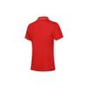 Li Ning Plain Polo Neck Pullover Short Sleeve T-Shirt Women Tops Red APLT078-6