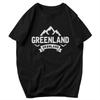 Men T Shirt Greenland Vintage Summer Y2K Graphic Crewneck Unisex Tops T Shirts