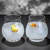 Big Belly Glass Cup Creative Closed Cocktail Glasses Cups Cold Brew Glass Cups Transparent Whiskey Glasses Cup Bar Kitchen Tools