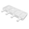 4 Cavities Silicone Ice Cream Mold Ice Cream Maker Mould DIY Kitchen Tool Supplies