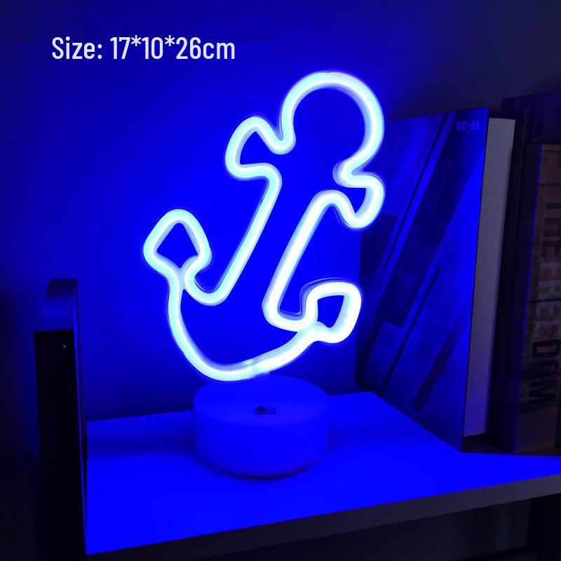 Luz de Mesa LED Neon para E-Sports e Decoração de Quarto
