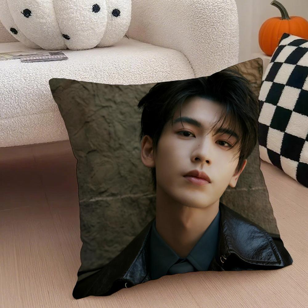 Handsome Versatile Chinese Actor ZZhangLingHe Cushion Cover Throw Pillow Cover Hidden Button Durable Polyester Chair Cushion