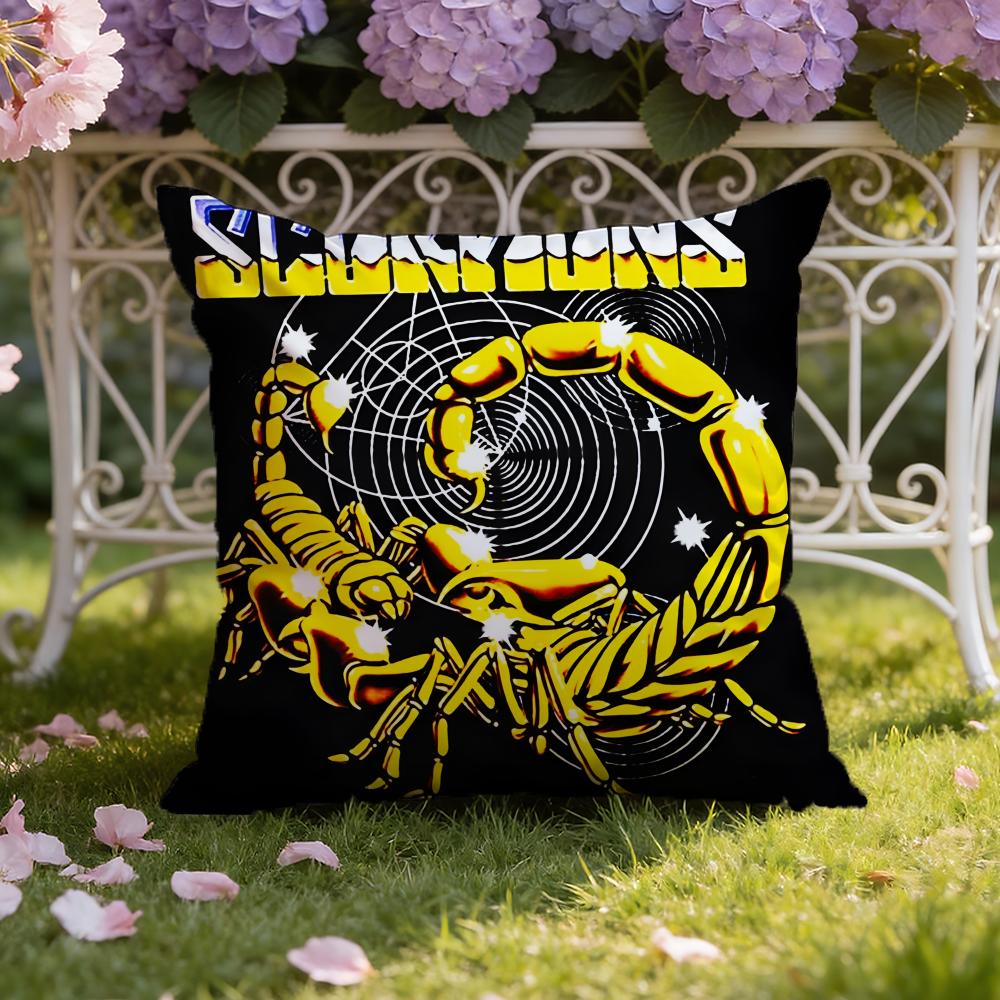 S-ScorpionsS Band Cushion Cover Home & Car Dual-Scene Pillow Cover: Reversible for Premium Comfort