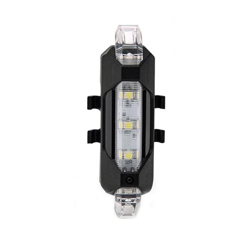 USB Rechargeable LED Bicycle Tail Light Mountain Bike Safety Driving Warning Front Rear Flashing Lights Night Riding Accessories