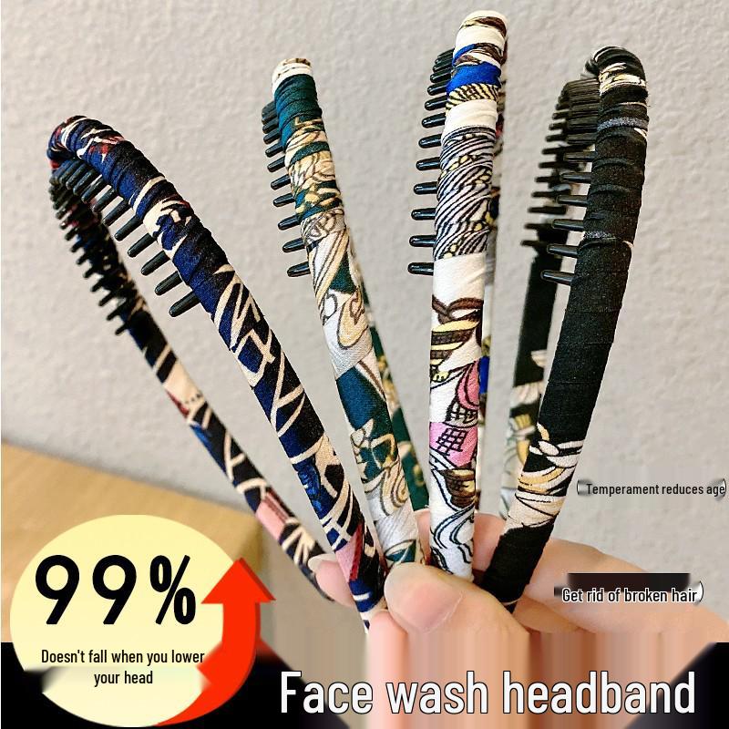 Korean Bangs Headband: Non-Slip, Versatile Hair Clip for Women's Face Washing and Outings