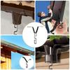 Heavy-Duty Rain Chain Adapter Black Gutter Adapter Downspout Connector  Outdoor Drainage