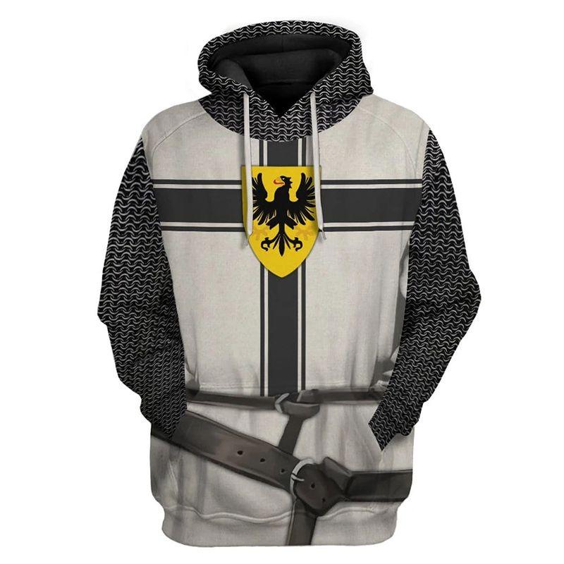 Medieval Hoodie Knight 3d Printed Seatershirt Hooded Pullover Men Women Tops